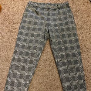 Fashionnova plaid work pants